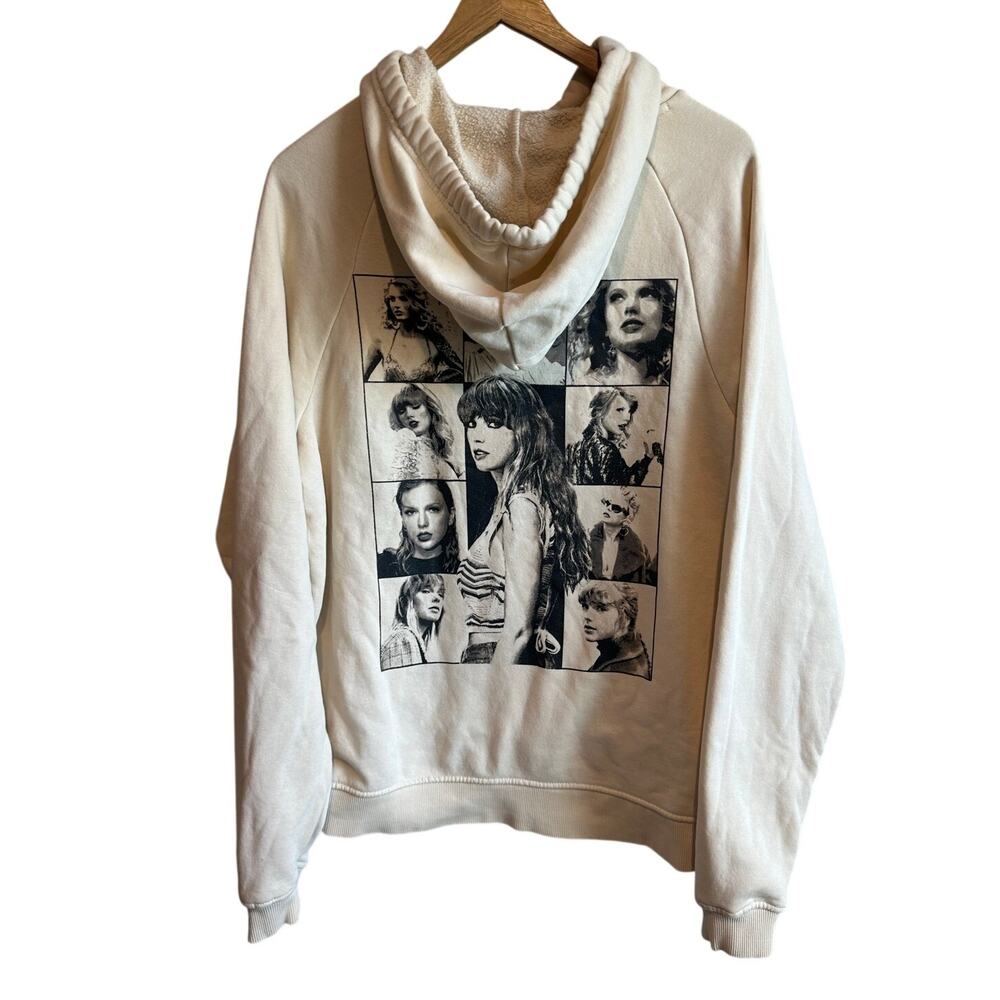 Taylor Swift Eras Tour Concert Exclusive hooded sweatshirt Cream XS